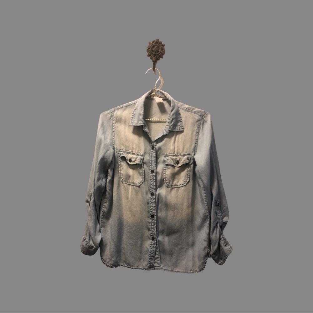Denim button up